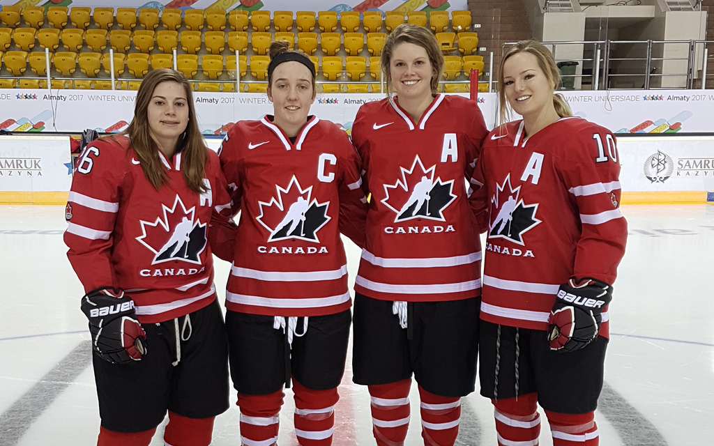 Jessica Cormier, Katelyn Gosling, Kelty Apperson, Kaitlin Willoughby