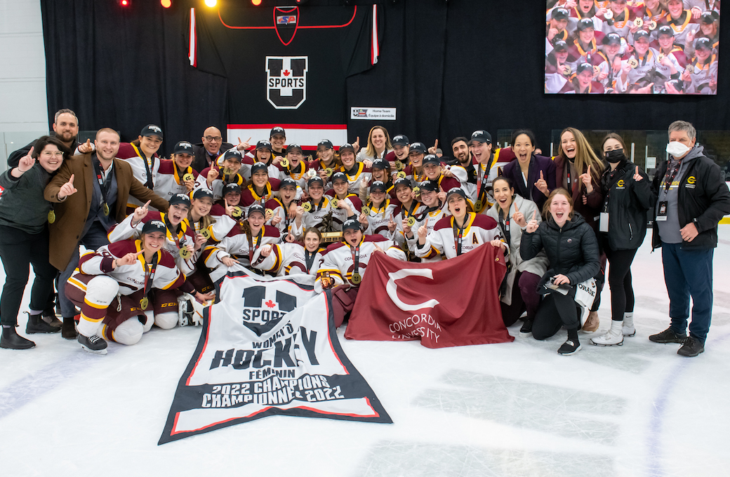 Championnat de hockey féminin de U SPORTS Cavendish Farms 2022 Match pour la médaille d’or – Un premier titre national depuis 1999 pour Concordia